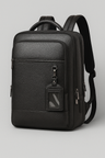 bags : Sac à Dos en Cuir avec Cuir USB - Noir-a dans Noir-A de Marche Lino
