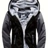 Jackets : Veste Chaude Homme à Capuche en Polaire Colorblock dans Graphite de Roselva