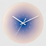wall clock : Horloge Murale Design Silencieuse en Verre Rond Moderne pour Salon/Cuisine dans Violet Sans chiffres de Marche Lino
