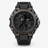 men's watch : Montre Digitale Homme TitanGuard Noire - Étanche 50m, Robuste Militaire Tactique Multi-fonctions dans Noir de Marche Lino