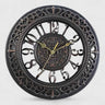 wall clock : Horloge Murale Quartz Moderne en Acrylique Noir Silencieuse Grande Taille dans Noir de Marche Lino