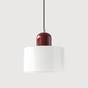 Suspension Bauhaus en Verre Coloré - Hauteur Ajustable