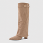 Bottes hautes élégantes en daim pour femme - Plusieurs couleurs et tailles