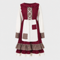 Robe dirndl pour femme rouge brodée - Style traditionnel
