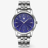 watch : Axel | Montre de luxe dorée en acier inoxydable dans Blanc Bleu de Concept Odense