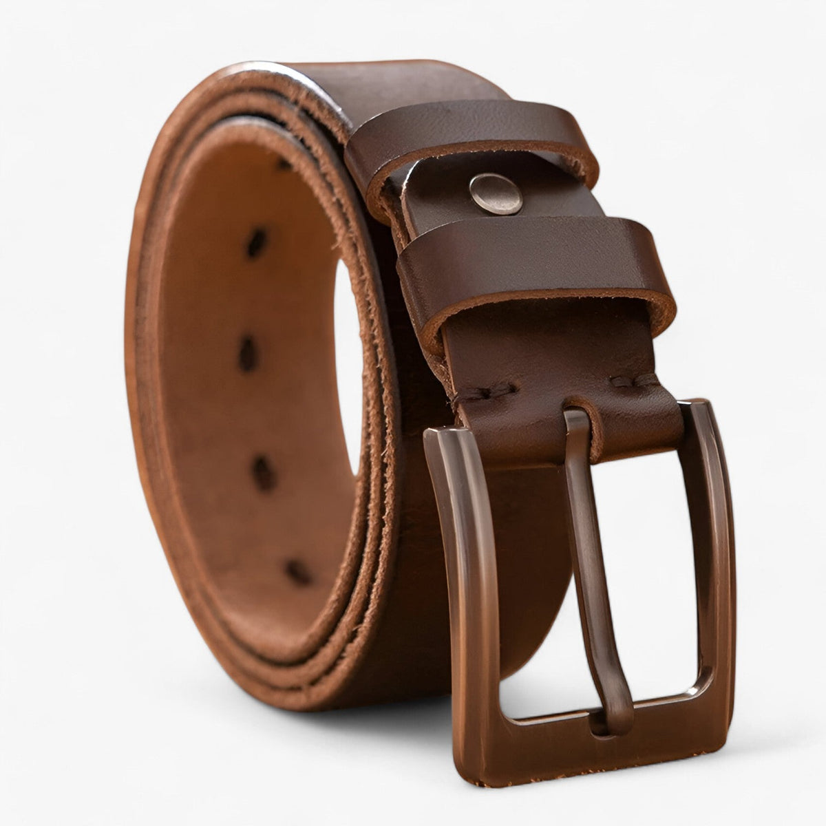 Belt : Ceinture homme en cuir véritable - Style élégant et durabilité dans CAFÉ de Beyoda