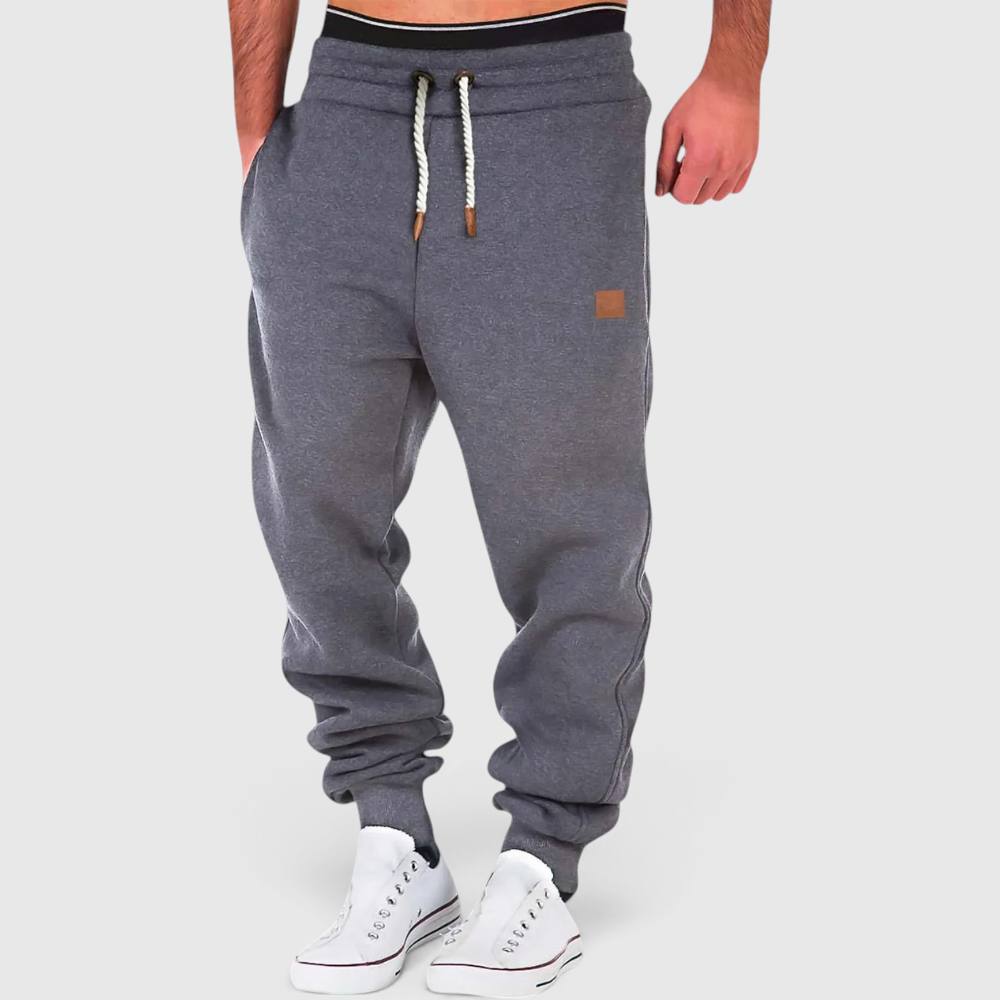Fashion : Jogger Marine Décontracté pour Homme - Pantalon de Jogging Quotidien dans Gris foncé de Marche Lino