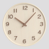 wall clock : Horloge Murale Rétro en Bois Accessoire Maison dans Couleur bois 12 pouces de Marche Lino