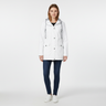 Jackets : Veste Légère à Capuche Femme avec Doublure Rayée dans Blanc de Roselva