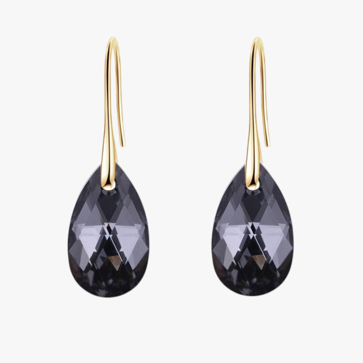 Orecchini : Boucles d'oreilles pendantes pour femme en cristal bleu saphir élégantes dans Cristal ICI Goud de Marche Lino