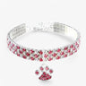 men's necklace : Collier Homme Luxe Argent 925 avec Pendentif Diamant CZ Cristal Élégant dans Rose de Marche Lino