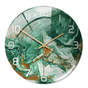 Horloge Murale Silencieuse Ø30cm, Effet Marbre Blanc Luxe Moderne pour Salon/Bureau