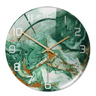 wall clock : Horloge Murale Silencieuse Ø30cm, Effet Marbre Blanc Luxe Moderne pour Salon/Bureau dans Marron de Marche Lino