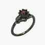 Rosa della Notte - Bague avec pierre rouge pour un look audacieux Homme