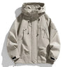 Jackets : Coupe-Vent Homme à Capuche Imperméable dans Beige de Roselva