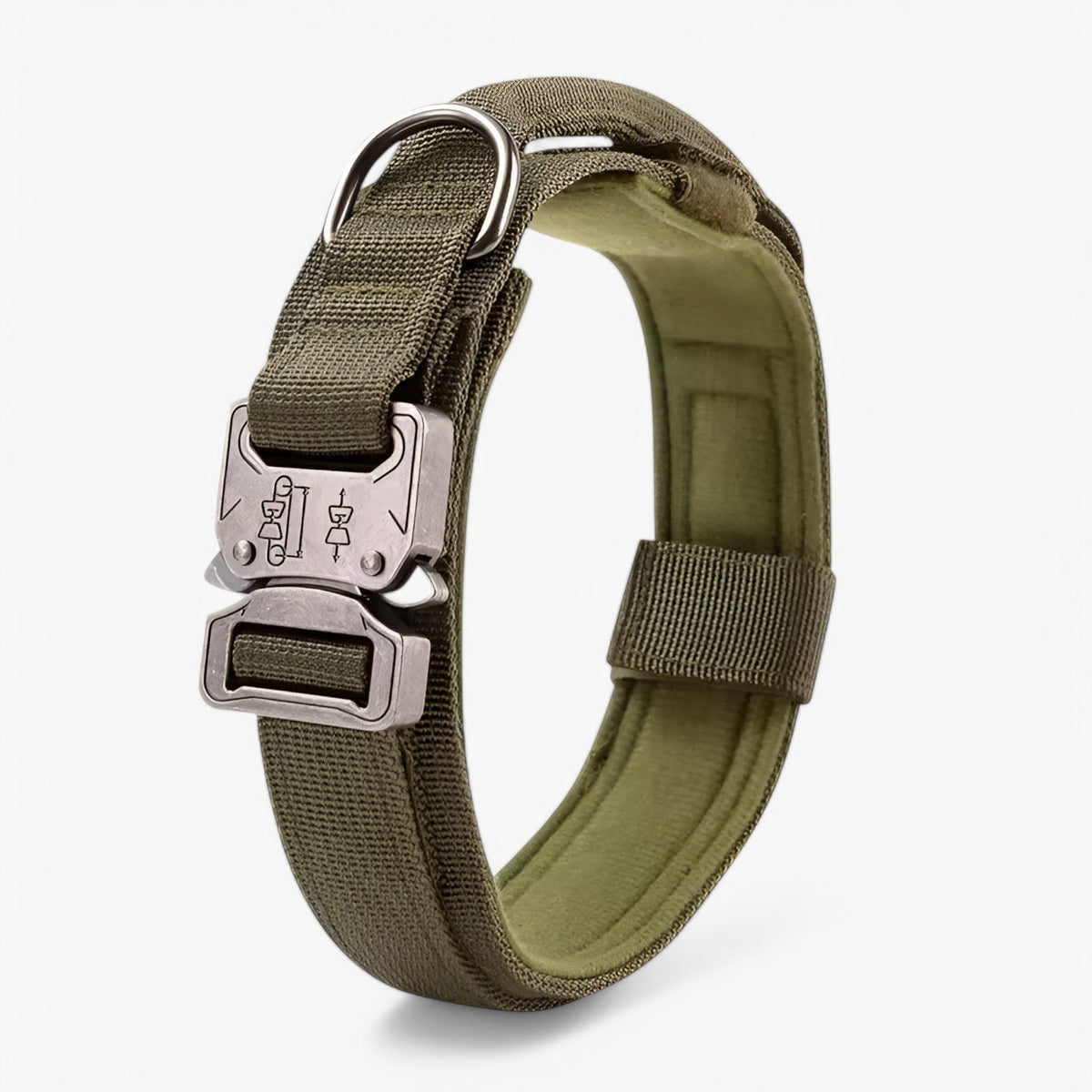 other : Collier Tactique Chien Robuste et Réglable - Pour Entraînement dans Vert de Vandaliamo