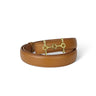 belt : Ceinture en Cuir Véritable Unisexe, Boucle Dorée, Design Intemporel dans chameau 110 cm de Marche Lino