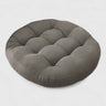 cushion : Coussin de Sol Rond en Chenille Épais pour Méditation et Détente dans Gris clair de Marche Lino