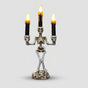Chandelier Squelette Porte-Bougie LED - Lumière de Table Effrayante
