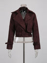 women's jacket : Veste Femme à Manches Longues Mode Femme Vêtement Féminin dans Marron S de Marche Lino