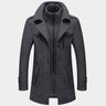 Men's Winter Coat : Benjamin Lange Manteau D'hiver pour Hommes Coton Homme dans Gris de Marche Lino