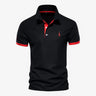 men's polo shirt : Polo Homme Manches Courtes en Coton Slim Fit - Divers Couleurs et Tailles dans Néron de Marche Lino