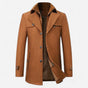Manteau Trench Homme en Laine - Double Col Zippé