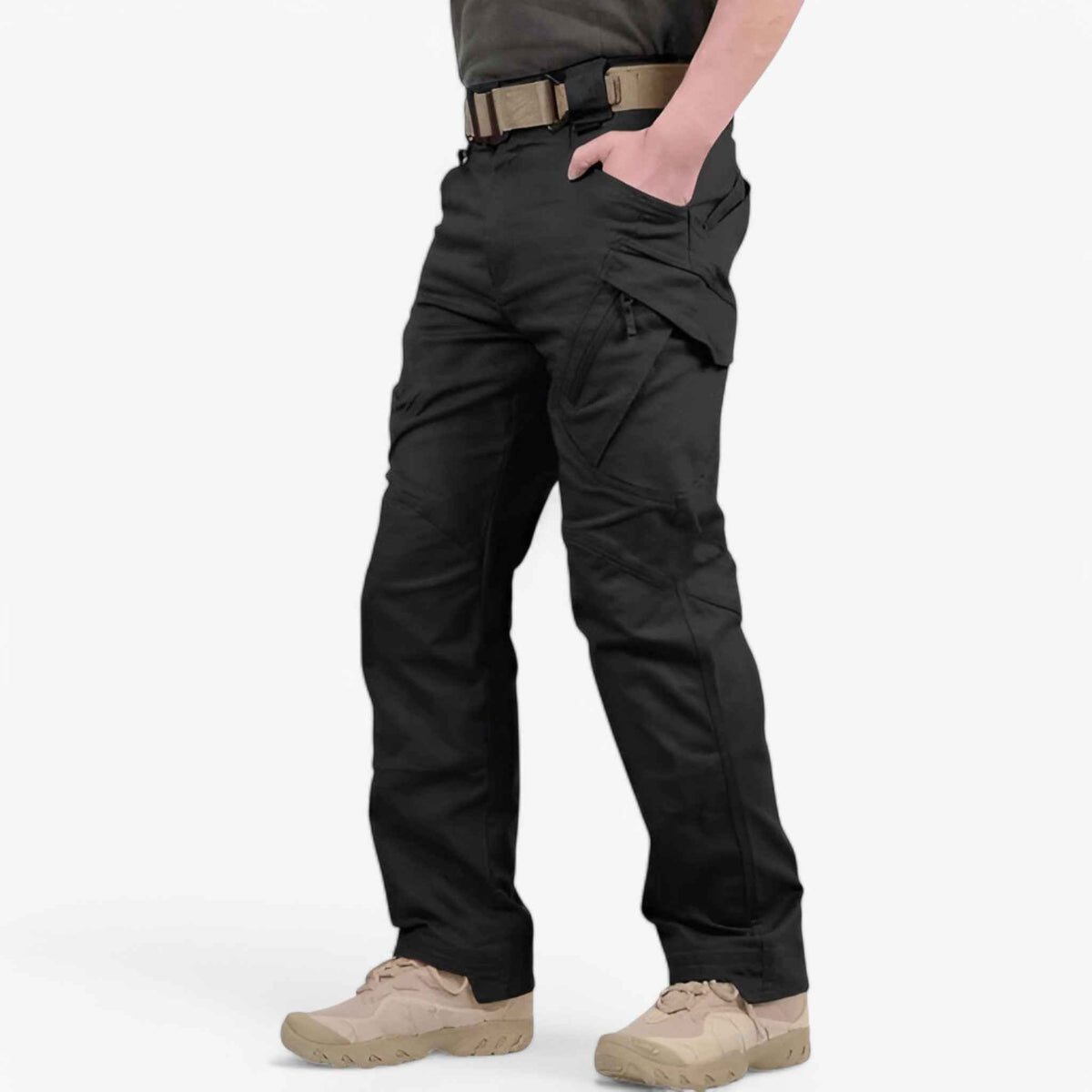 Pants : Pantalons tactiques - résistants et multipoches Homme dans Néron de Marche Lino