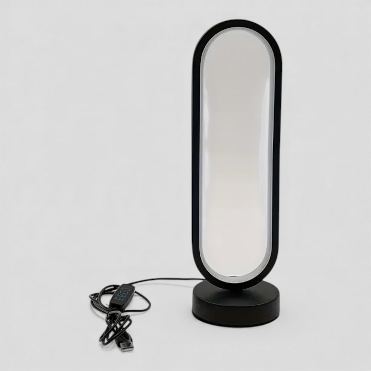Éclairage : Lampe de Table LED Moderne Noire Métal - Alimentation USB dans de Marche Lino