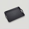 home decor : Plateau Homme de Service Rectangulaire en Plastique Bois dans Noir-L de Marche Lino