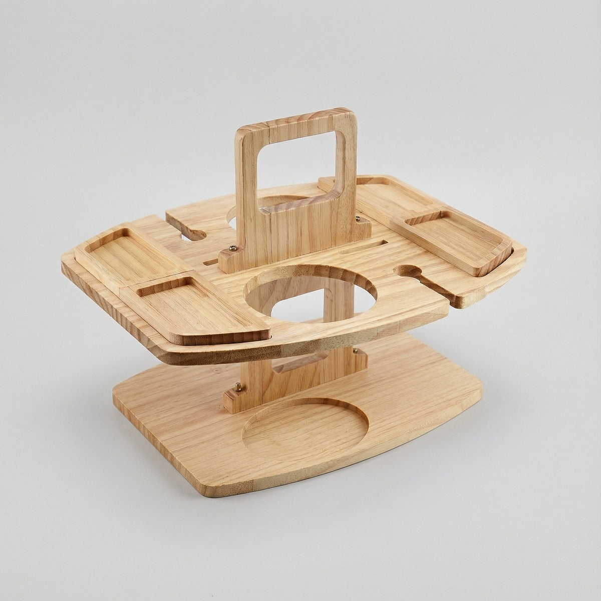Tables de pique-nique : Table de Pique-Nique Pliable en Bois avec Porte-Verres dans de Marche Lino