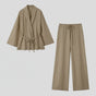 Kimono Élégant en Lin Femme avec Ceinture - Parfait pour l'Été et le Printemps