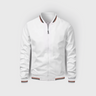 AS - Mens - Bomber Jacket : Blouson Bomber Homme Déperlant - Col Montant Style Moderne dans Blanc de Loranza