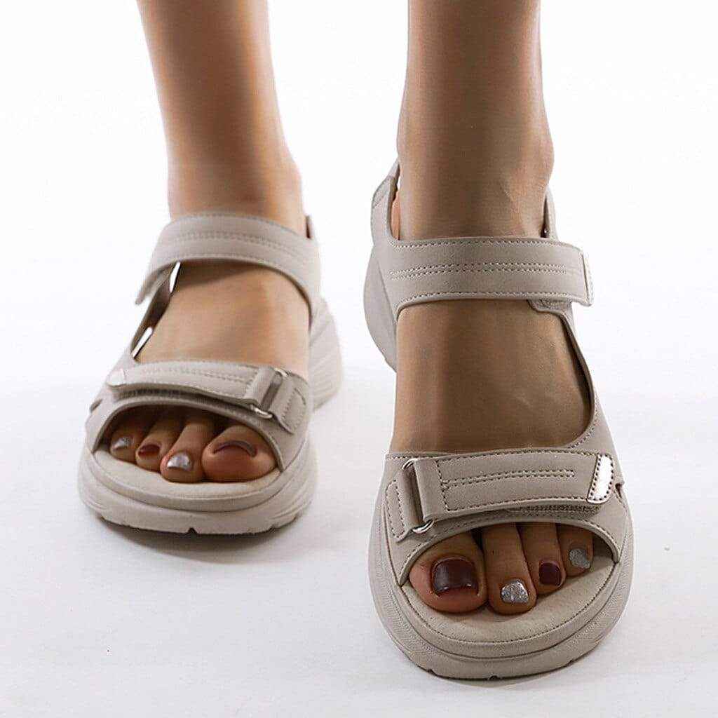 Chaussures : Sandales de marche double bride légères et confortables dans Nude de Freya Kobenhavn