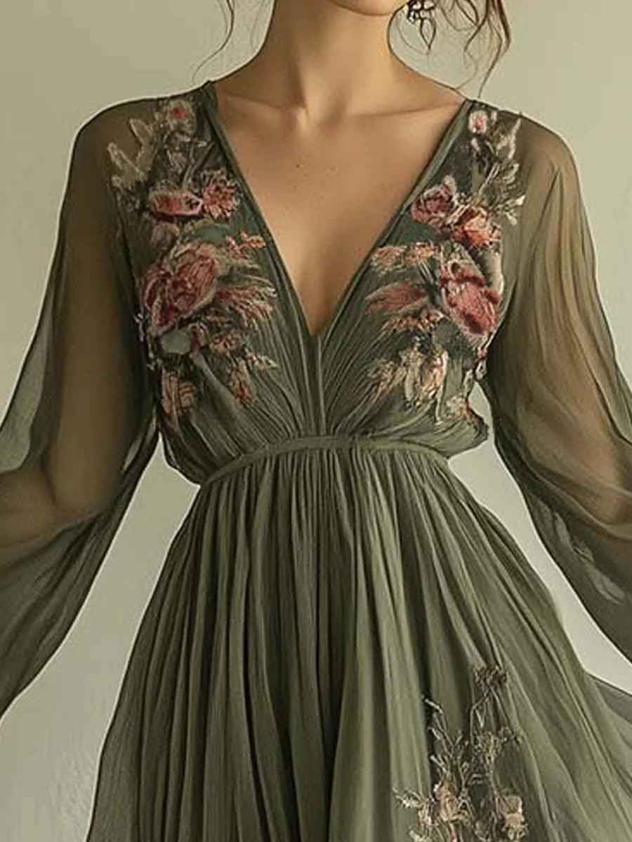 Robe en mousseline imprimée tendance pour un look élégant