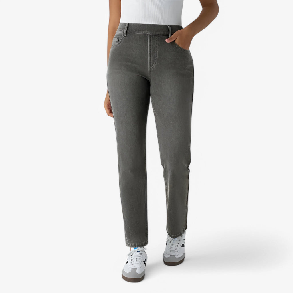 Pantalon taille haute - Extensible et Confortable