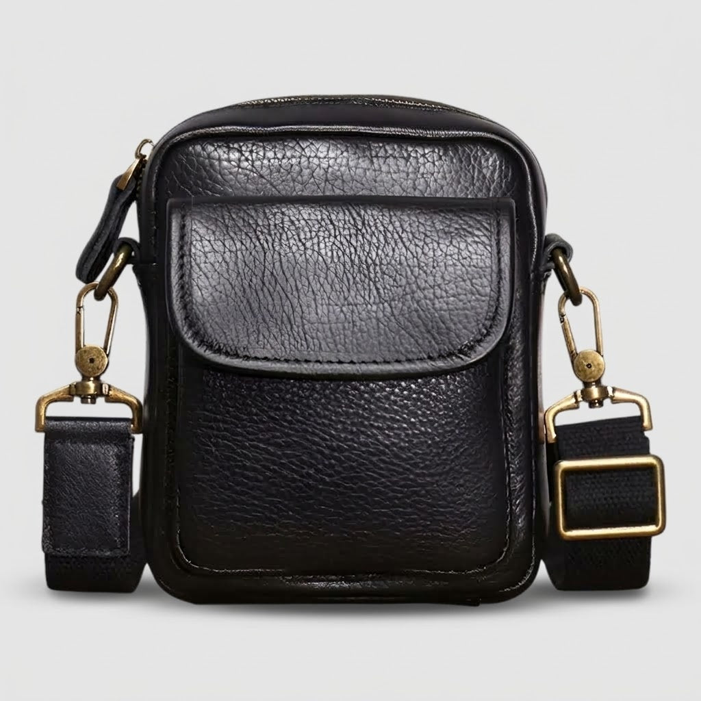 Bags : Petit Sac Bandoulière Homme Noir Premium du Quotidien dans Default Title de Roselva
