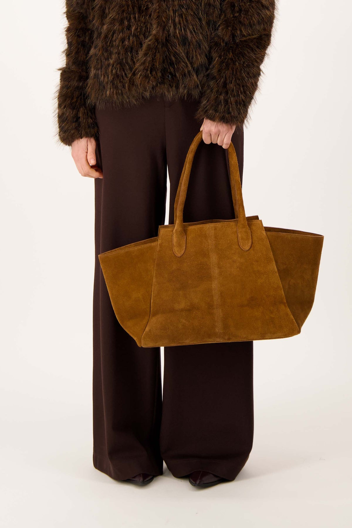 Bag : Sac Cabas en Suede dans de Marche Lino