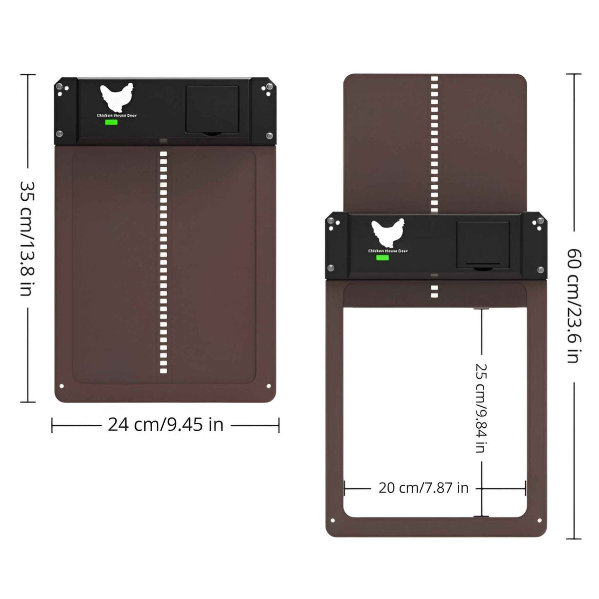 Chicken Coop Door : Porte Automatique Solaire PRO+ pour Poulailler - Capteurs Lumière & Minuterie Intelligente dans de Marche Lino