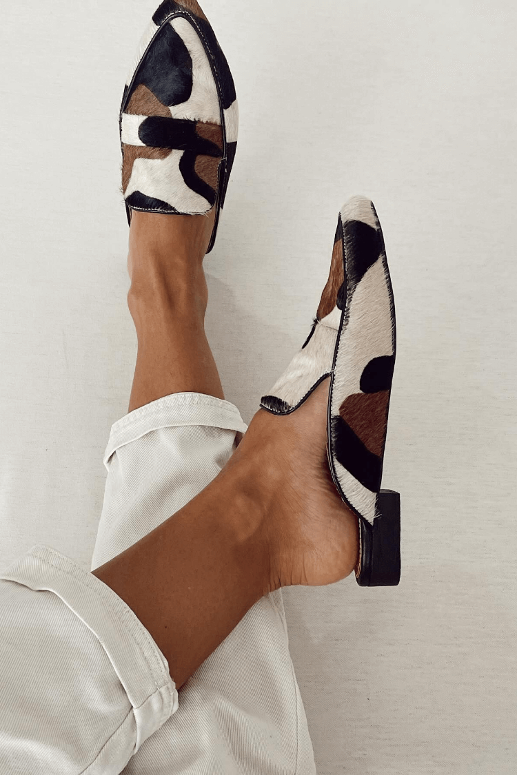 Loafers med abstrakt mønster - moderne, elegante og nemme at tage på