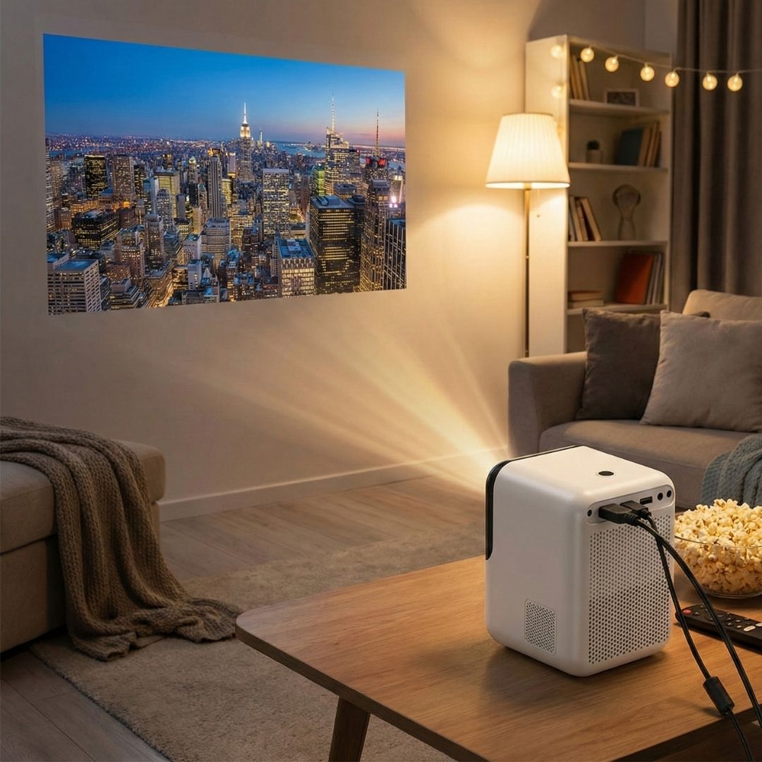 Mini Projecteur HD Home Cinéma - Portable