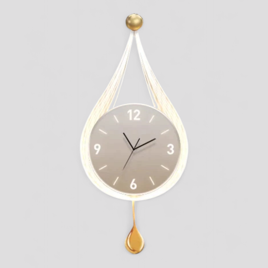 Horloge Murale Design Moderne pour Salon Verre