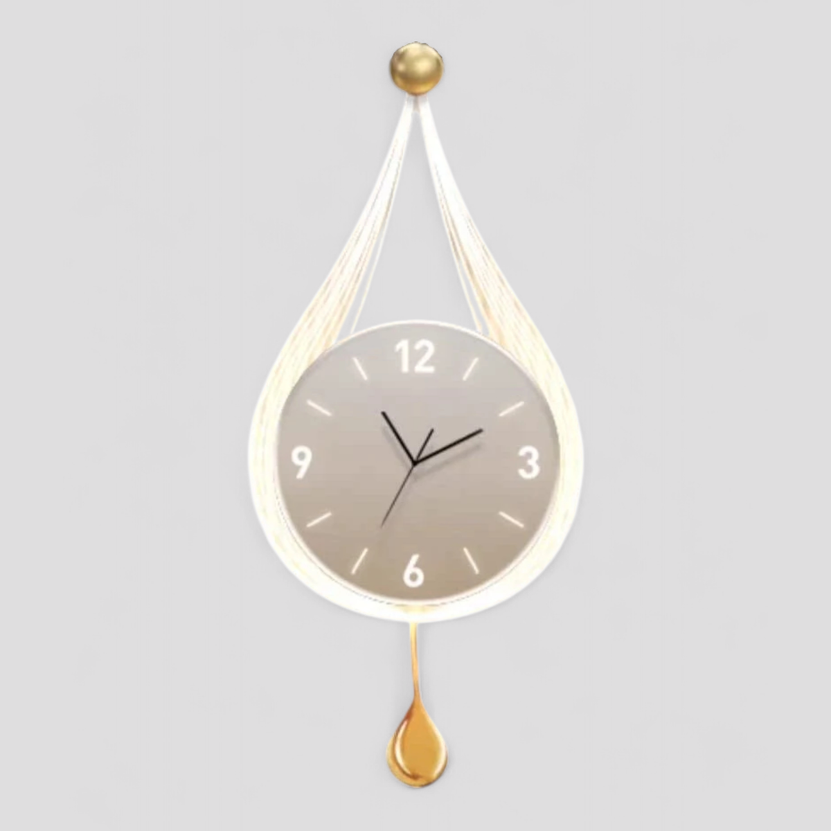 Horloges murales : Horloge Murale Design Moderne pour Salon Verre dans Taupe frais de Marche Lino