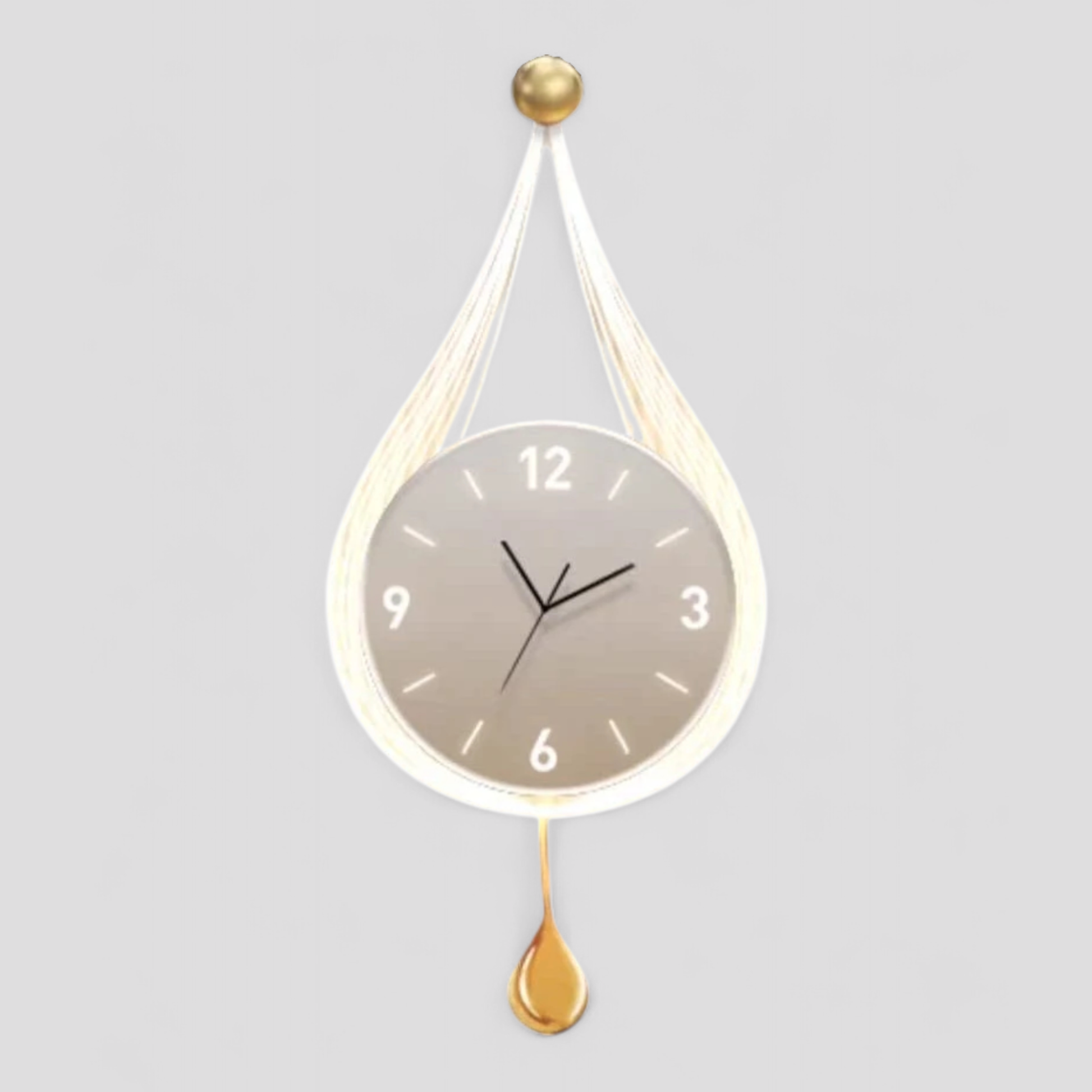 Horloge Murale Design Moderne pour Salon Verre