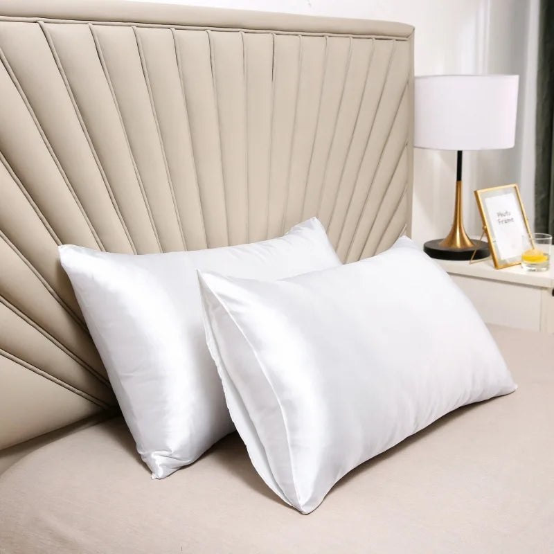 Taie d'Oreiller en Soie de Mûrier - Confort de Sommeil Luxueux