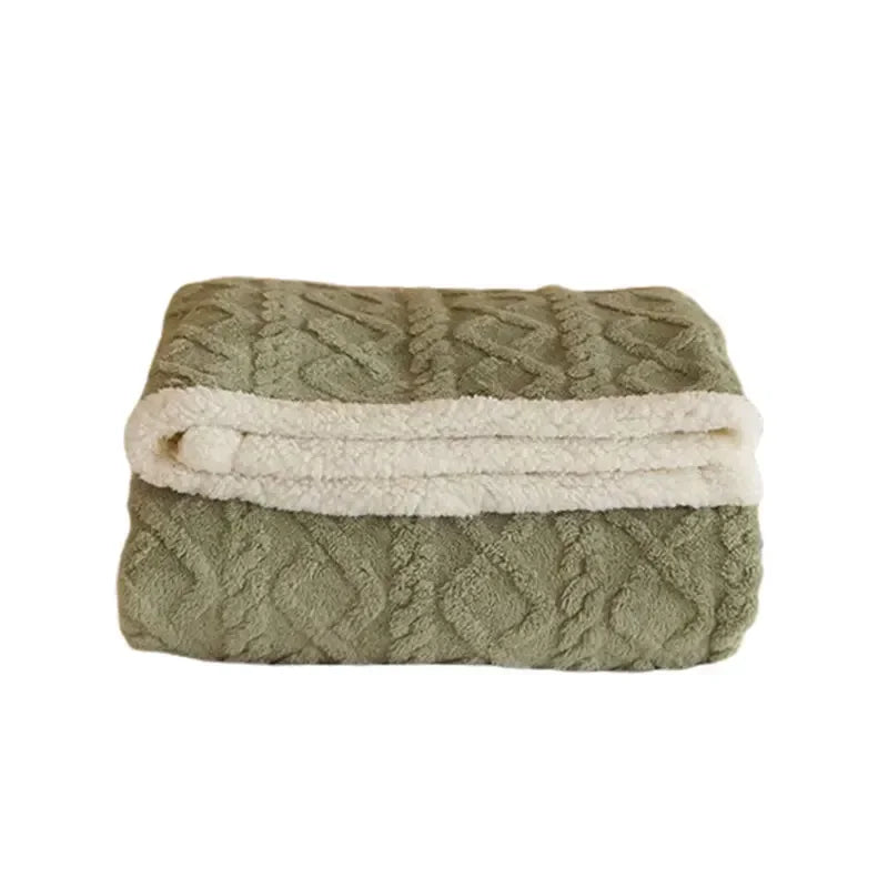 : Couverture d'Hiver Laine d'Agneau dans de Marche Lino
