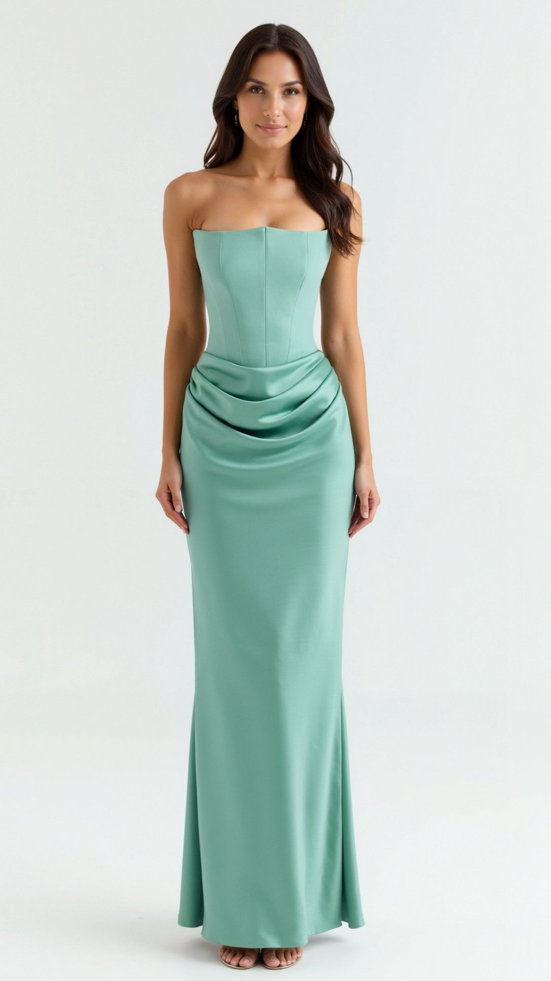 Robe Longue Fourreau Femme - Robe Élégante Invitée Mariage