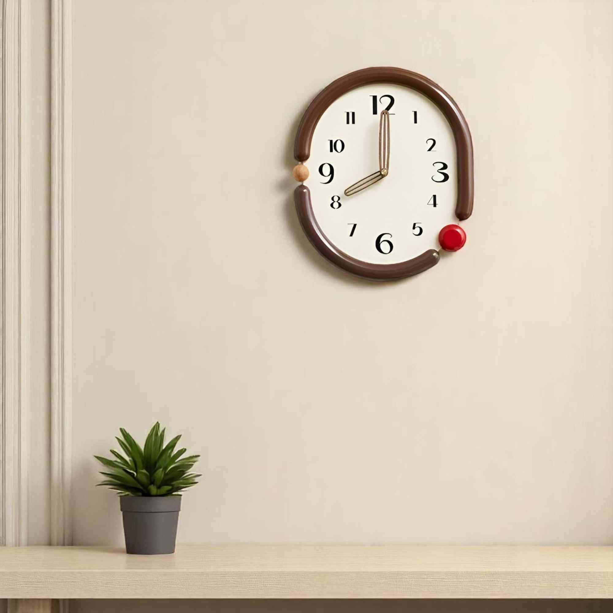 Horloges murales : Horloge Murale Acrylique Minimale au Accessoires De Maison dans de Marche Lino