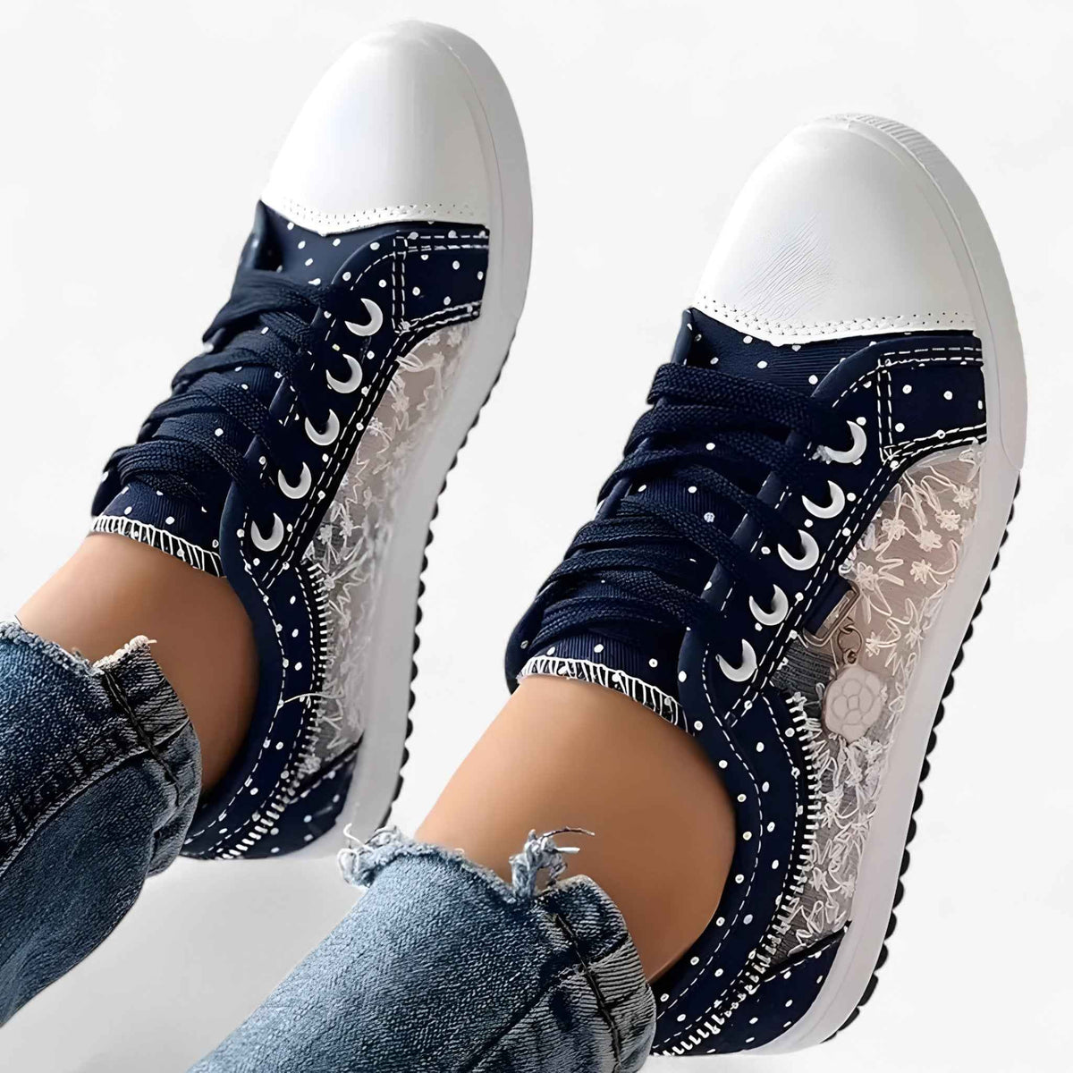 shoes : Carla | Baskets Orthopédiques Confortables dans Bleu clair (Presque épuisé) de Concept Odense