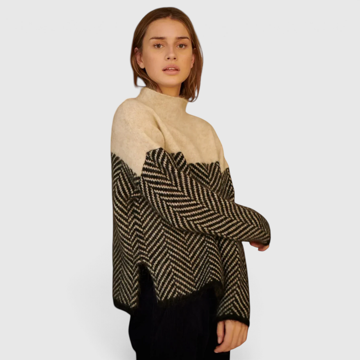 Pull Col Roulé en Cachemire Femme - Tricot Doux